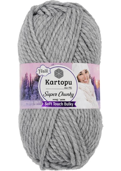 Super Chunky Kalın Kışlık El Örgü Ipliği 100 gr K915
