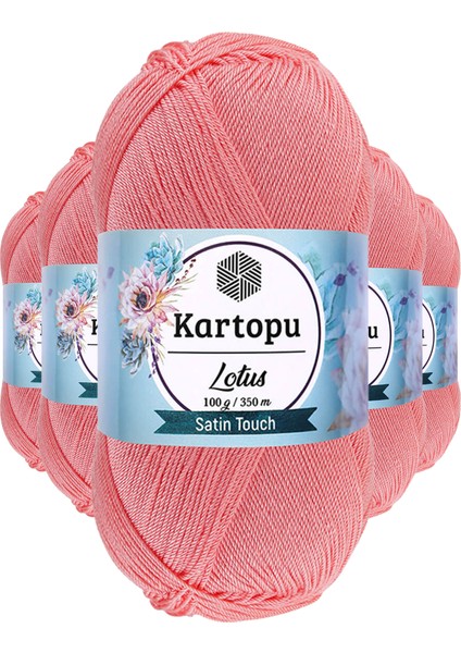 5 Adet Lotus Bikini Büstiyer Bluz Örgü Ipi K766 Gül Pembe