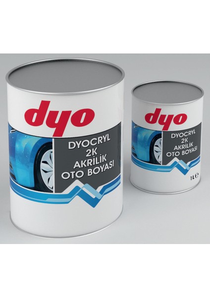 Dyocryl 2k Akrilik Oto Boyası Opel OP567 Toskana Kırmızı fiyatları