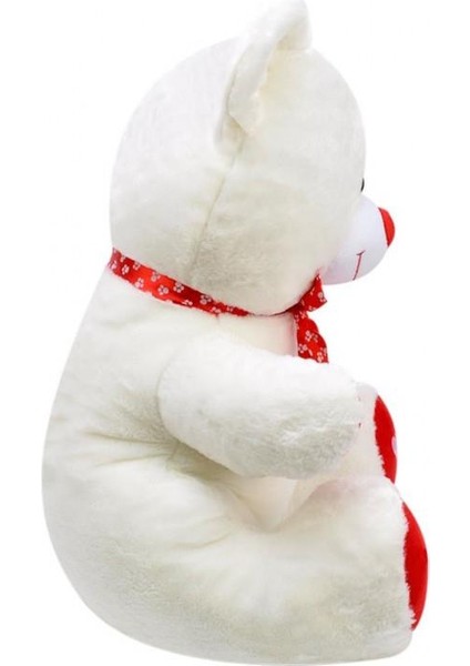 Tıkıl Ayı 57 cm Ekru Kalpli Pelüş Ayı Sevgiliye Hediye fiyatları