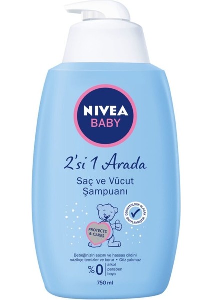 Nivea Saç ve Vücut Şampuanı 750 ml x 3 Adet