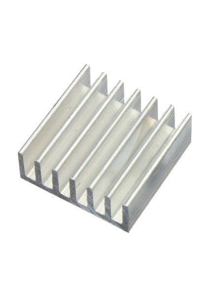 Pasif Chipset Soğutucu 1.4*1.4.*6 mm Alüminyum Soğutucu Gri