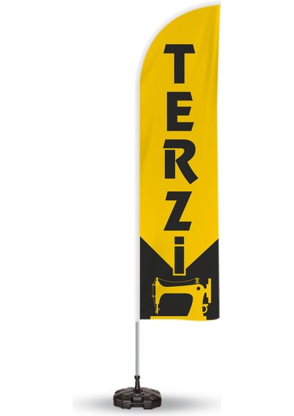 Terzi Yönlendirme ve Tanıtım Yelken Bayragı Sarı