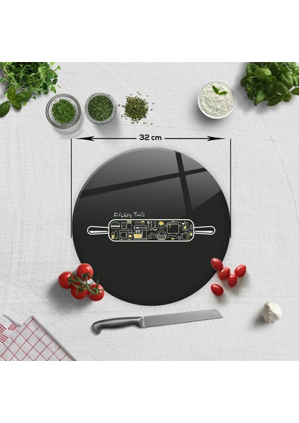 Cam Kesme Tahtası - Cam Kesme Tablası | Kitchen Tools - Mutfak Gereçleri | Çap 32cm fiyatları