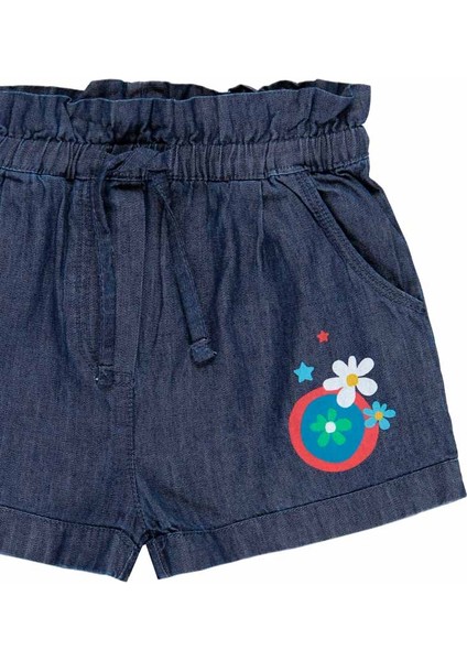 Kız Bebek Şort Mavi