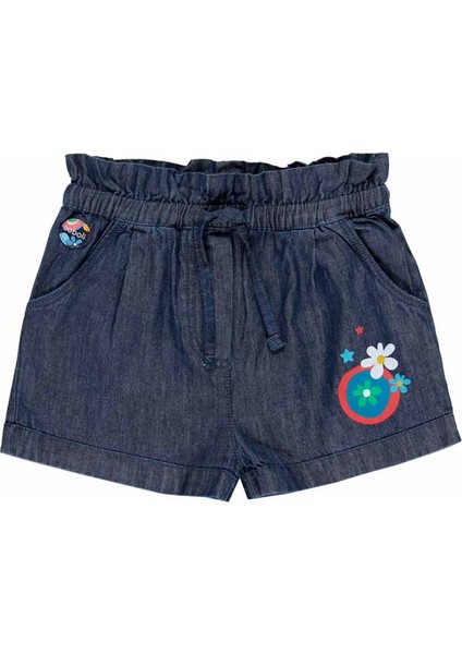 Kız Bebek Şort Mavi