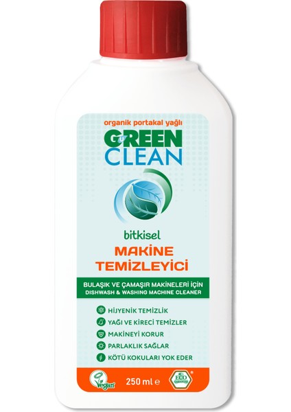 U Green Clean Bitkisel Bulaşık Makinesi Tableti 30 Adet + Makine Temizleyici 250 ml