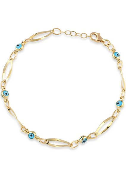 Nazar Boncuklu Altın Bileklik BLA.106