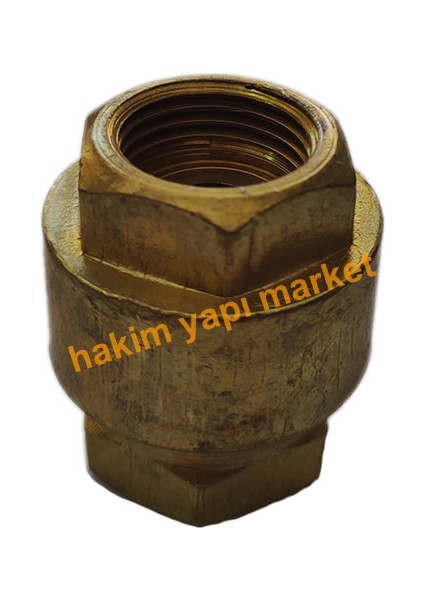 Kurtağzı 1/2 Dişi Kangal Boru Bağlantı Elemanı Kurt Ağzı Sarı Prinç Kalite