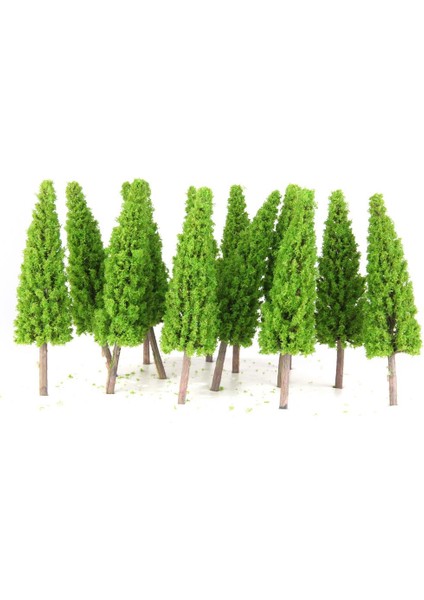 10 Hafif Ağacı Modeli Tren Demiryolu Diorama Wargame Park Manzarası 1:50 O Ölçek (Yurt Dışından)