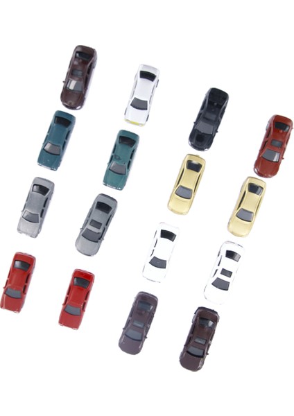 100 Boyalı Model Arabalar 1: 100 City Park Manzara Düzeni Ho-Tt Karışık Renkler (Yurt Dışından)