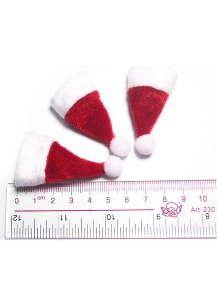 3'lü Minyatür Santa Claus Şapka Dollhouse Noel Aksesuar 1:12 Ölçekli Noel Şapka (Yurt Dışından) modelleri