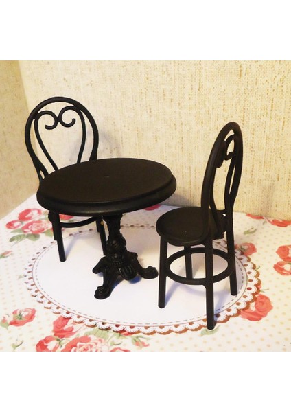 3'lü Minyatür Dollhouse Yemek Masa Sandalyeleri Modeli, 1/12TH Bebek Evi Için (Yurt Dışından) indirimleri