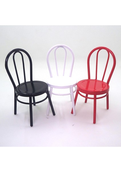 1:12 Ölçekli Metal Sandalye Dollhouse Minyatürleri Bebek Masa Aksesuarları Için Ev Dekorasyon Kırmızı (Yurt Dışından) fırsatları