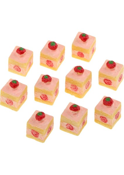 10'lu Mini 3-Katmanlar Tatlı Ekmek Mutfak Gıda 12TH Dollhouse Minyatür Accs (Yurt Dışından)