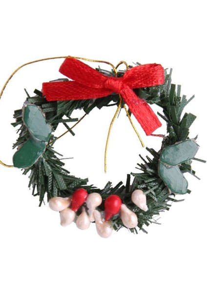 1/12 Simülasyon Minyatür Yaşam Sahnesi Peri Noel Garland Süsler Aksesuar Çelenk (Yurt Dışından) fiyatları