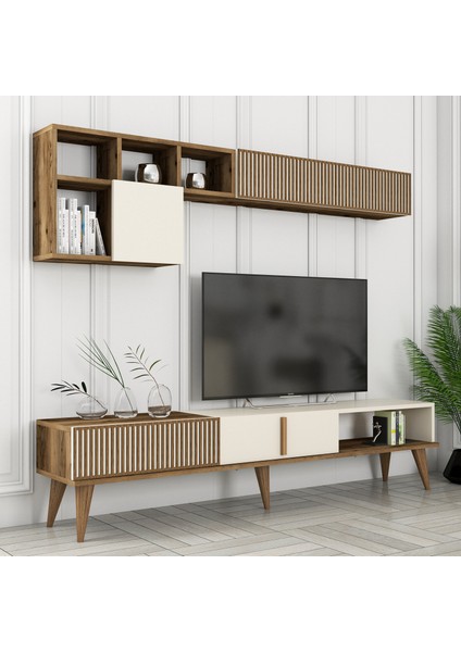 Variant Milan Tv Ünitesi ve Orta Sehpa Takımı - Ceviz / Krem fiyatları