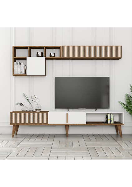 Variant Milan 3 Lü Salon Takımı - Ceviz / Beyaz