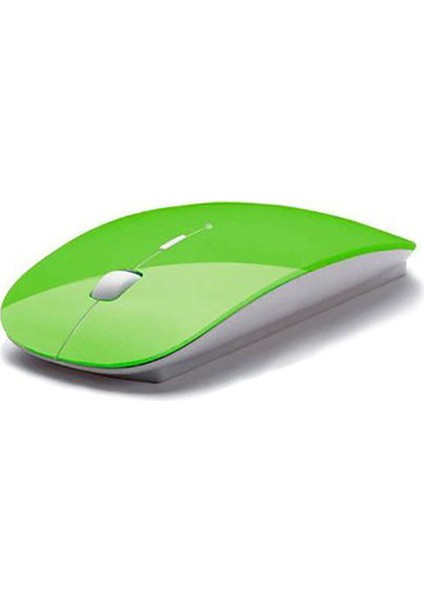 1600 Dpı 2.4g USB Optik Kablosuz Bilgisayar Faresi - Yeşil (Yurt Dışından)