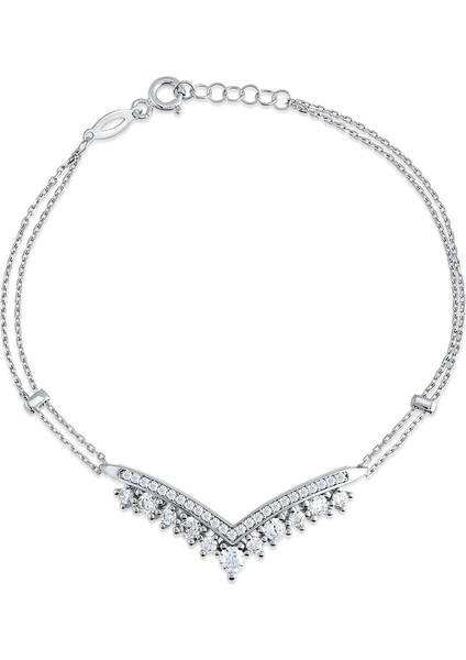 Preciosa Zirconia Taşlı Gümüş Bileklik BLFG.104