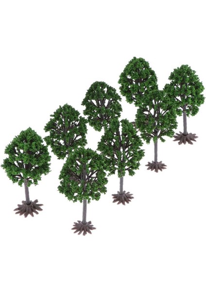 8 / Lot Plastik Cedar Tree Demiryolu Sokağı Mimari Manzara Oo Ölçek 1:75 (Yurt Dışından) modelleri
