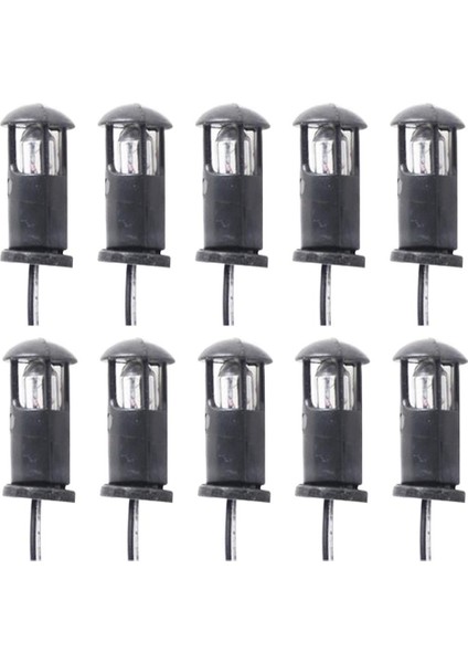 10 Parça Mini Peyzaj Manzarası Aksesuarları Set Çim Park Lambası LED Işıklar (Yurt Dışından) indirimleri