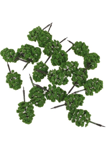 20 Model Yeşil Ağaçlar Tren Demiryolu Mimarisi Diorama Manzara 7 cm N Ölçek (Yurt Dışından) modelleri