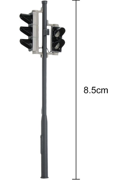 2x Model Demiryolu Tren Sinyalleri 5-Led'ler Için Demiryolu Düzeni O Ölçekli Ho Skalalı 1:43 (Yurt Dışından)