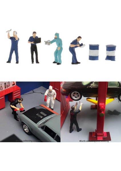 1:64 Model Tiny Rakamlar Çalışan Heykelcik Bebek Oyuncakları Aksesuar Masa Dekorasyon Mavi (Yurt Dışından) modelleri