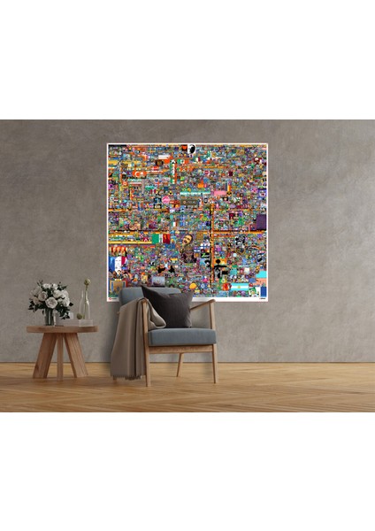 Reddit Place 2022 Etkinliği Görseli Branda Baskı 152 x 155 cm