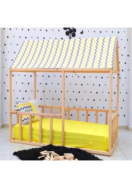 Montessori Yatak Doğal Ahşap Karyola Fenerbahçe