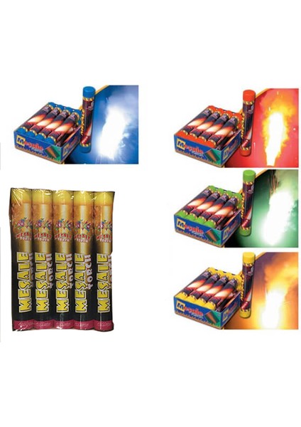 Sarı Renk Meşal E 25 cm 1 Adet