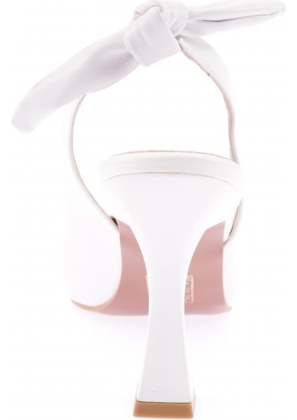 701-22Y Kadın Sıvrı Burun Parmak Dekoltelı Bılekten Baglamalı Topuklu Ayakkabı fırsatları