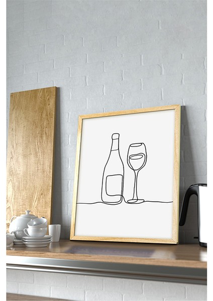 Çerçeveli Mutfak Duvar Dekorasyon Ürünleri Mutfak Dekoratif Aksesuarlar Mutfak Tabloları ÖZC-352