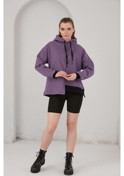 Alexandergardı Yanları Yırtmaçlı Sweatshirt (B22-37600)