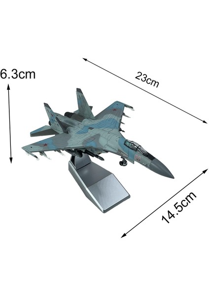 Diecast 1/100 Sukhoı Su-35 Dekorasyon Süsler İçin Savaş Uçak Modeli (Yurt Dışından)