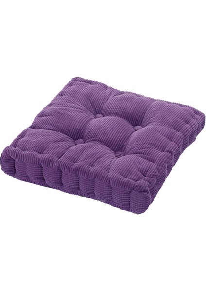 40 cm Tatami Yastık Sqaure Kalınlaşmak Yastık Kat Yoga Sandalye Koltuk Mat Mor (Yurt Dışından)