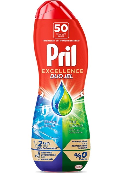 Excellence Duo Gold Jel 50 Yıkama 900 ml