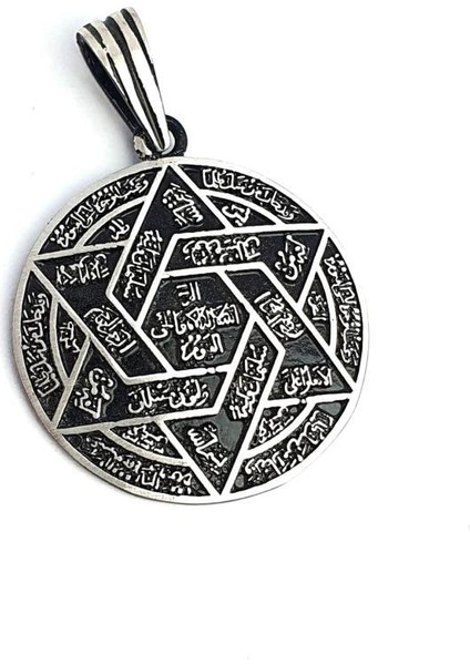 Ismi Azam Duası 925 Ayar Gümüş Kolye Ucu