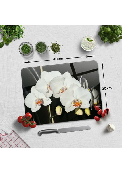 Cam Kesme Tahtası - Cam Kesme Tablası | Orkideli Mutfak | 30cm x 40cm fiyatları