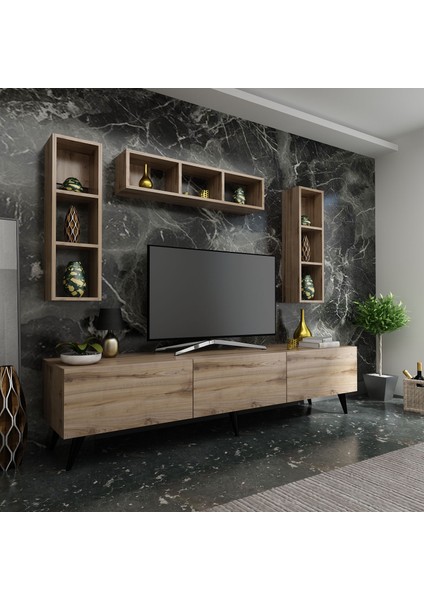 Ideal Tv Ünitesi + Duvar Rafı Q7007-3 Çırağan