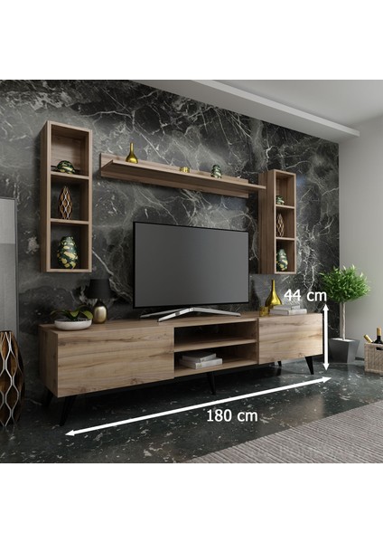 Ideal Tv Ünitesi + Duvar Rafı Q7009-3 Çırağan