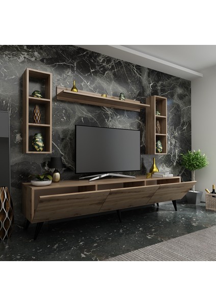 Ideal Tv Ünitesi + Duvar Rafı Q7008-3 Çırağan