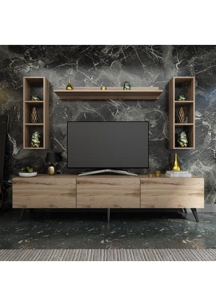 Ideal Tv Ünitesi + Duvar Rafı Q7008-3 Çırağan