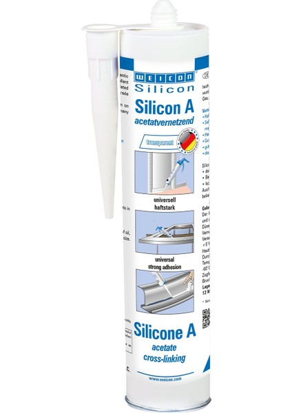 Silikon A Yapıştırıcı ve Sızdırmazlık 310 ml, şeffaf