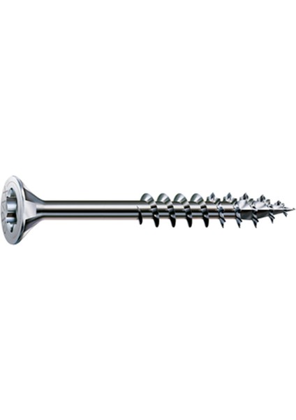 Ahşap Konstrüksiyon Vidası 8 x 80 Mm 50 Adet Yarım Dişli Havşa Başlı Wırox Kaplama