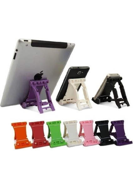 Cep Tefonu Tablet Standı Mini Masaüstü Telefon Tutucu Aparat-