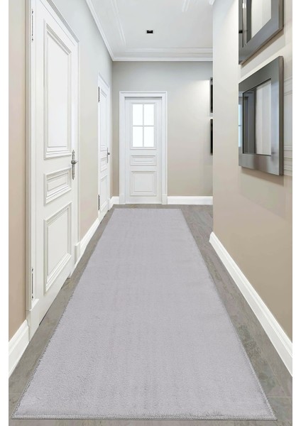 Yıkanabilir Post Peluş Açık Gri Yolluk modelleri