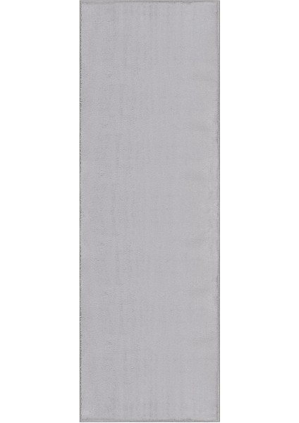 Yıkanabilir Post Peluş Açık Gri Yolluk