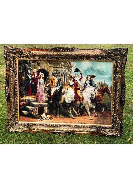 Veda Temalı Halı Tablo 123X93CM - Iran Tebriz Halı Kilim Tablo 002 fiyatları